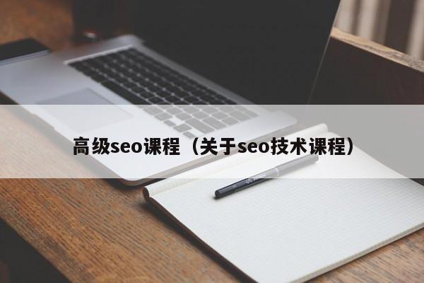 高级seo课程（关于seo技术课程）