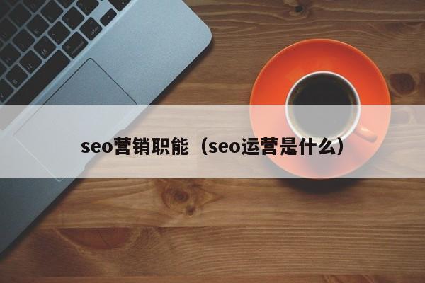 seo营销职能（seo运营是什么）